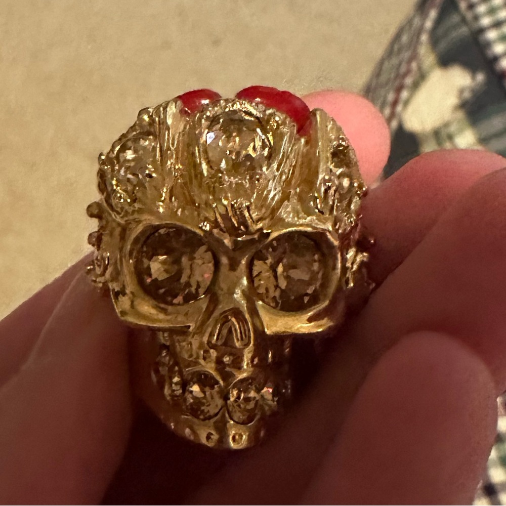 alexander McQueen skull ring